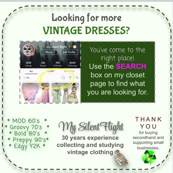 VINTAGE waterfall ruffle dress formal gown chiffon lavender 60s 70s mid century - Picture 15 of 15